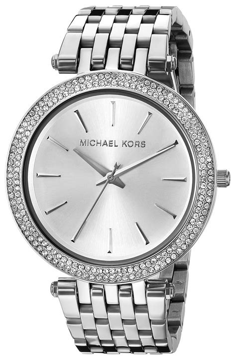 michael kors watch women's diamond|michael kors silver diamond watch.